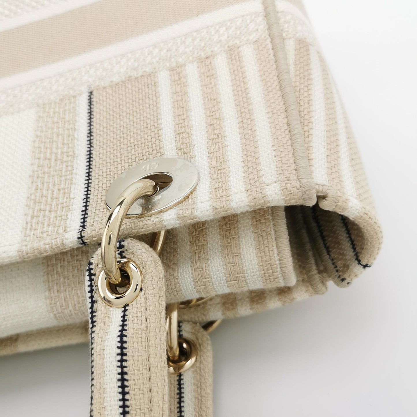 Lady Dior Medium Canvas Logo Logo