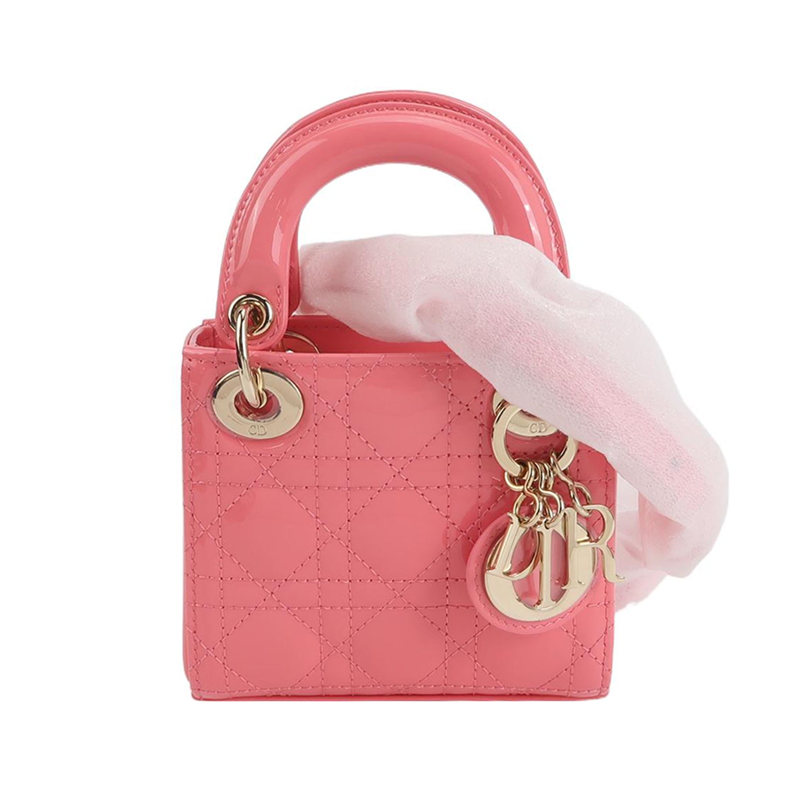 Lady Dior Patent leather Logo