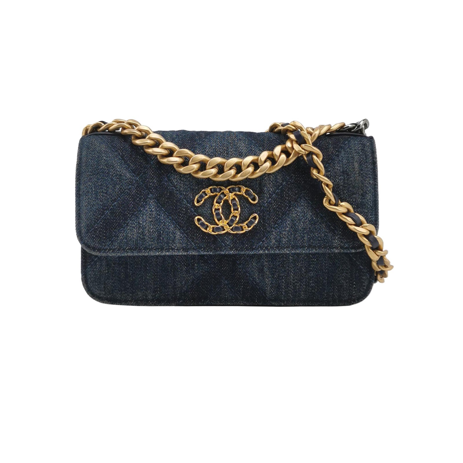 19Bag Denim CC turn-lock