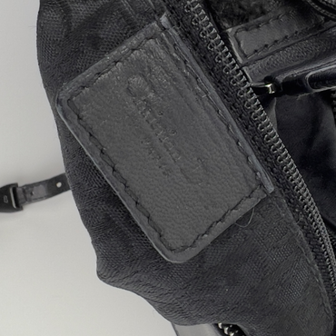 Vintage Dior Black leather admit bag