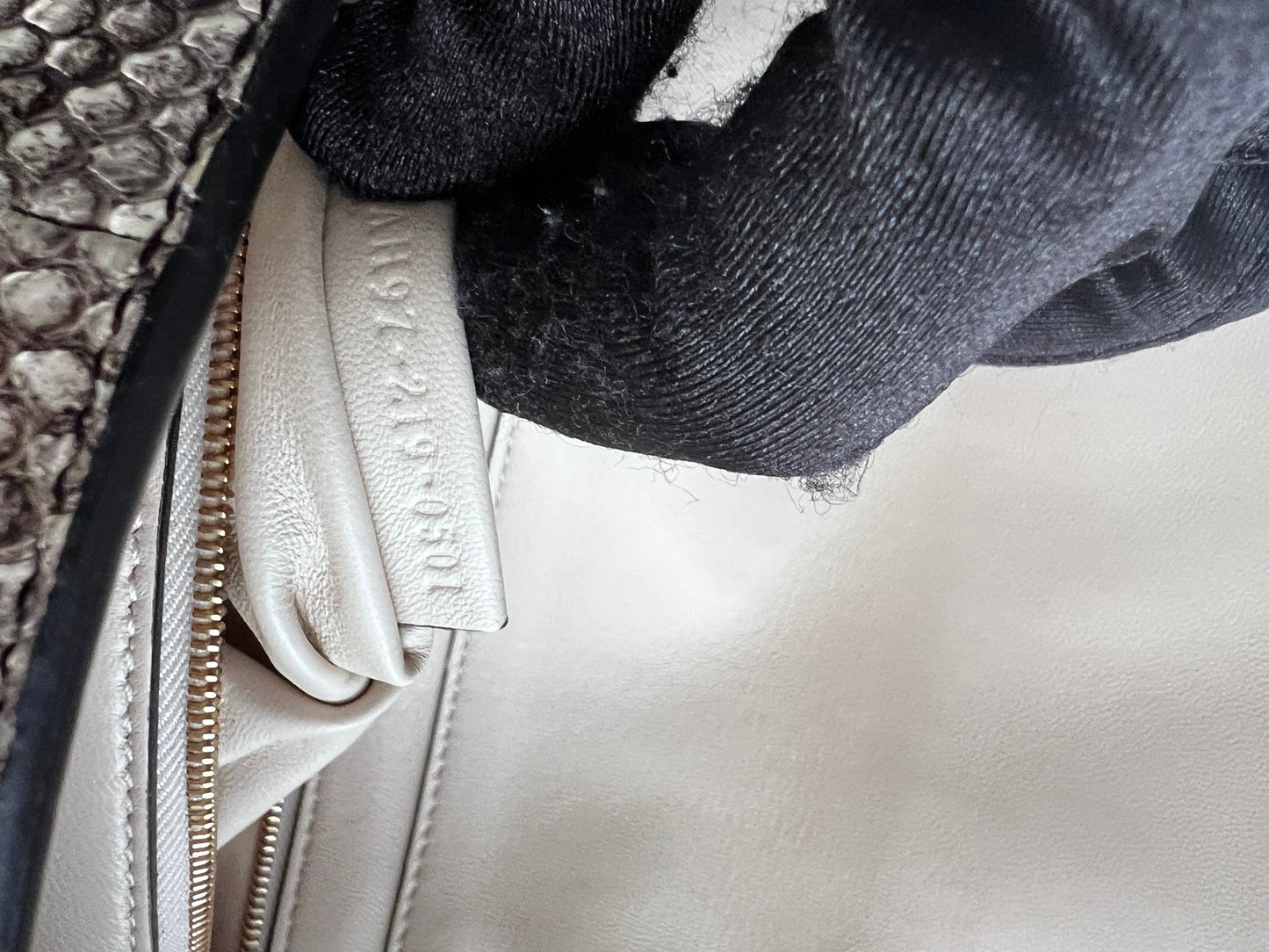 Fendi python baguette