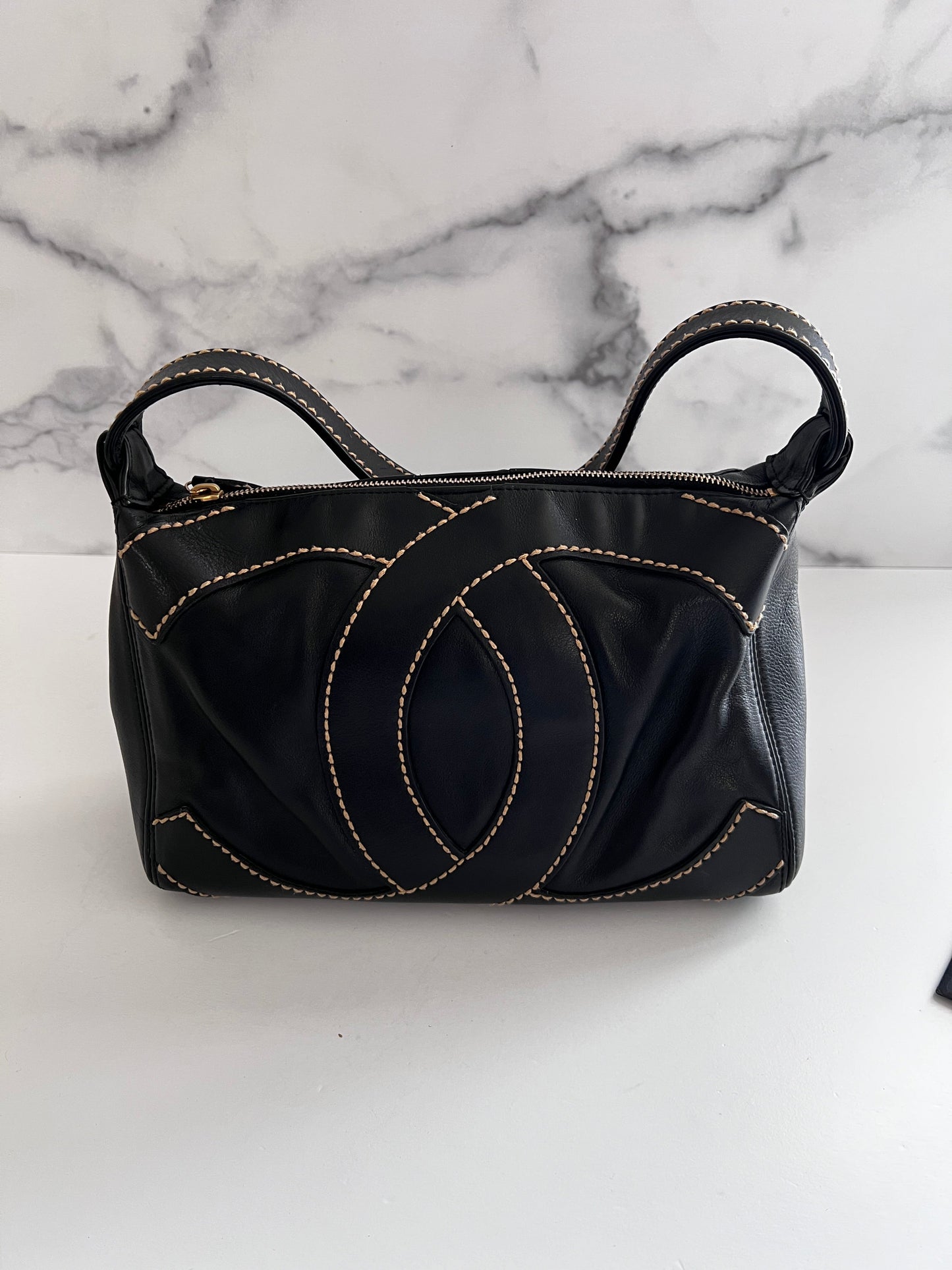 Chanel stitch Big CC shoulder bag