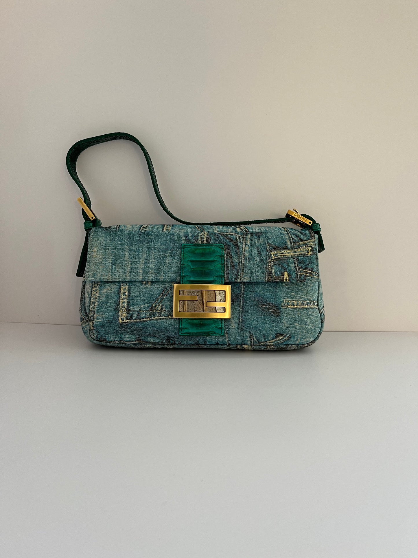 Fendi Jeans print Baguette