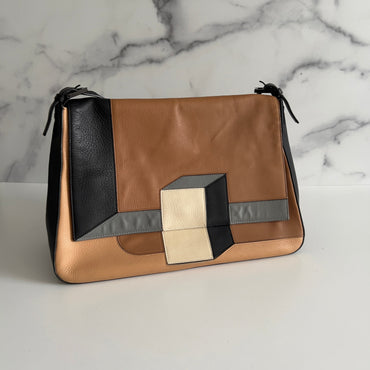 Fendi 3D leather XL mamma baguette