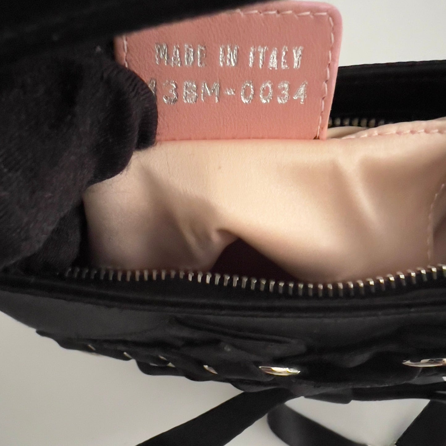 Vintage Dior Mini Black Satin Ballet bag