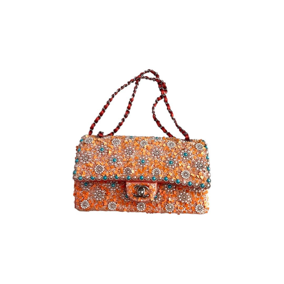 Chanel Classic Medium Embellished Double Flap bag Cruise2014