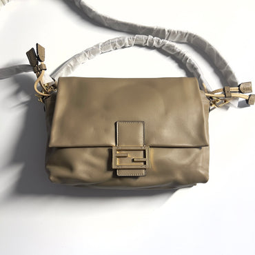 Fendi New Style Gray Medium Size Mamma Baguette