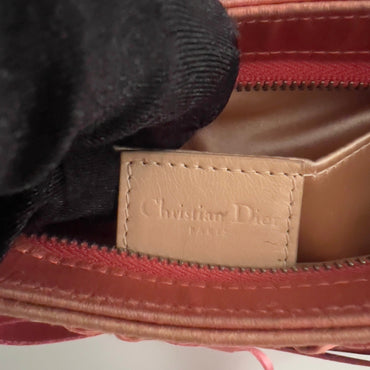 Dior Vintage Peach Pink Mini Satin Ballet Bag