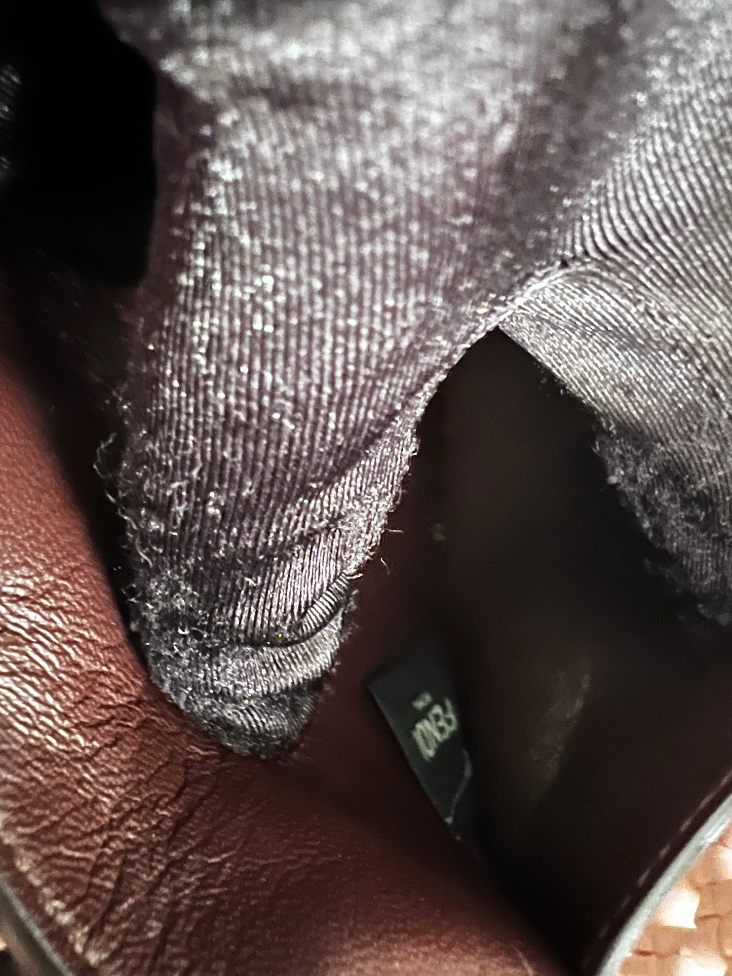 Fendi leather woven baguette