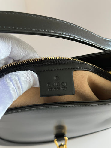 Gucci Jackie black leather shoulder bag