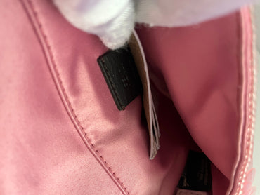 Fendi baguette mini pink sequin shoulder bag