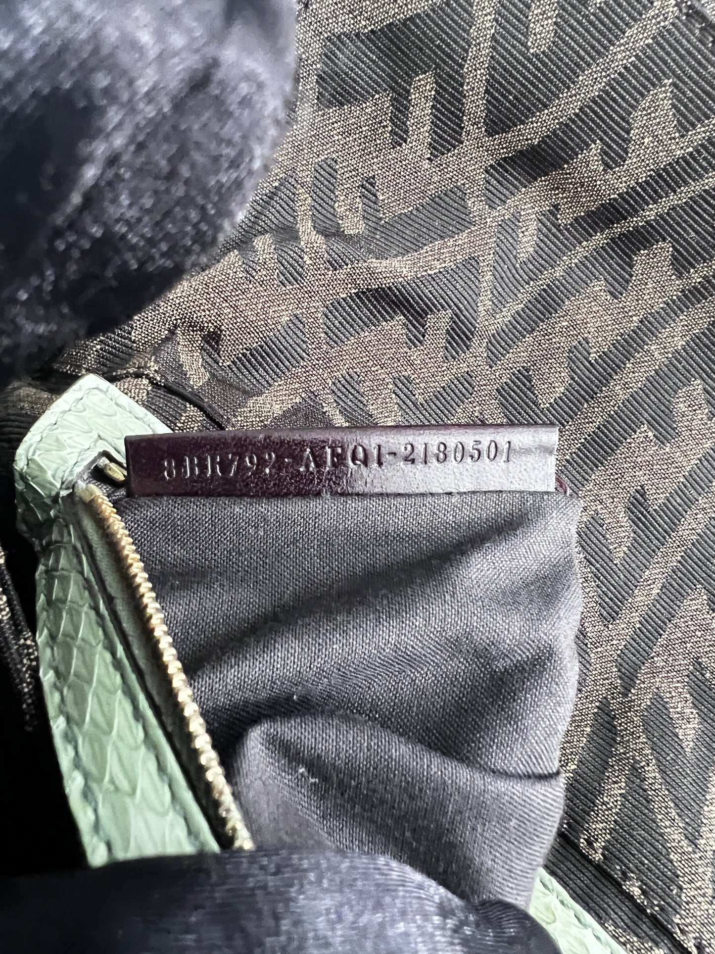 Fendi embroidered zucca baguette 1997