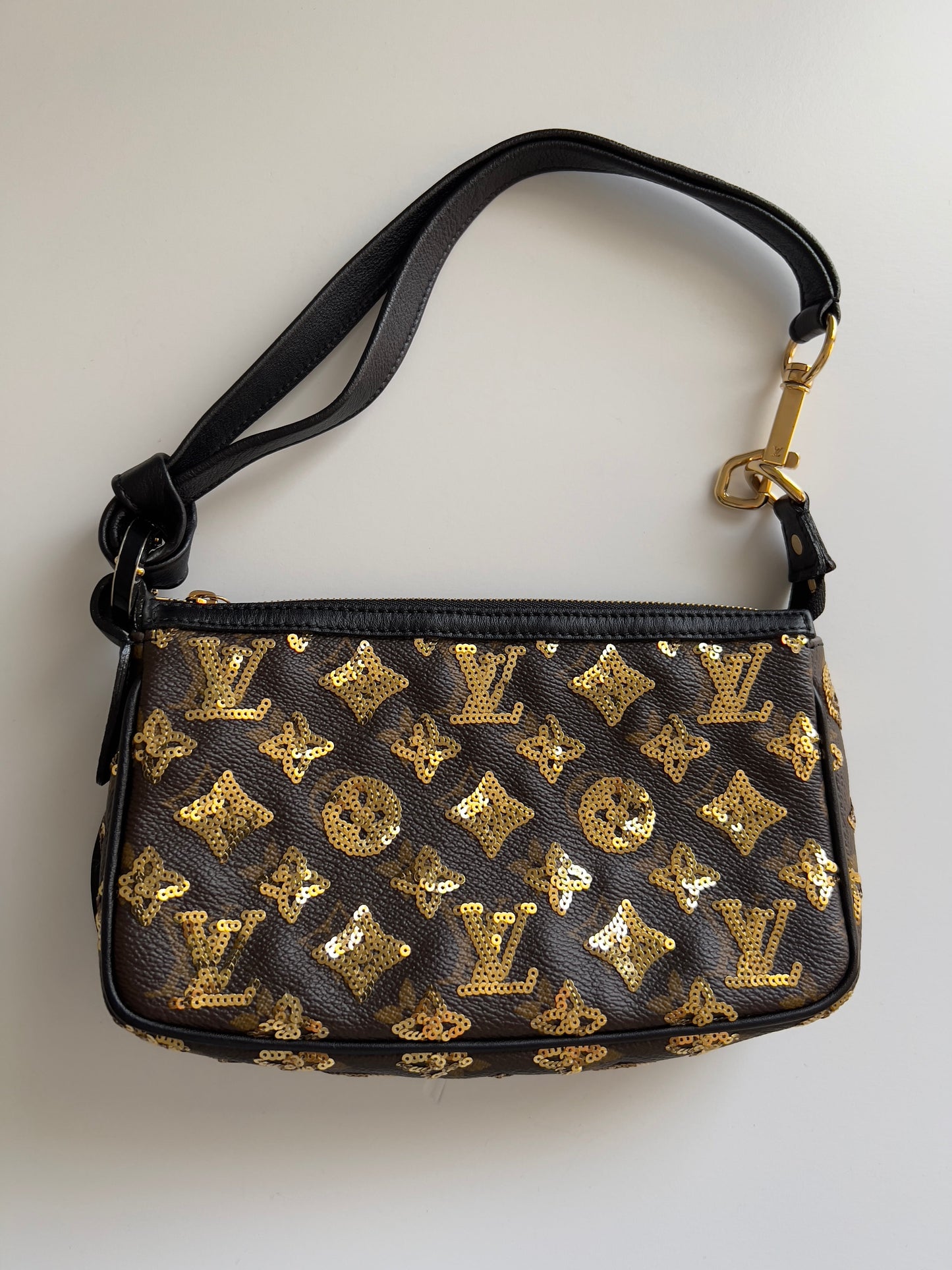 Louis Vuitton monogram eclipse pochette accessories big size