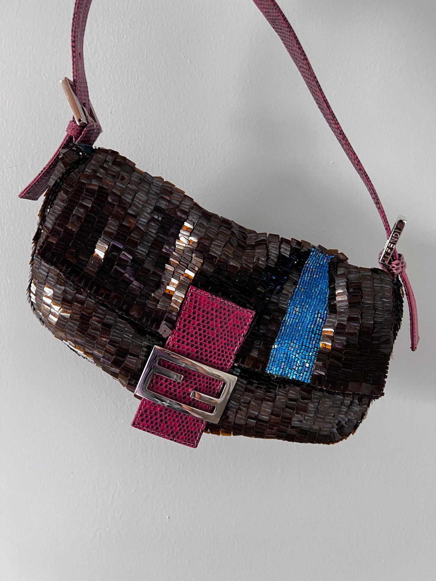 Vintage Fendi sequin baguette