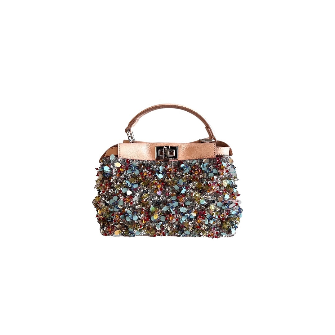 fendi multi sequin rhinestones peekaboo small size