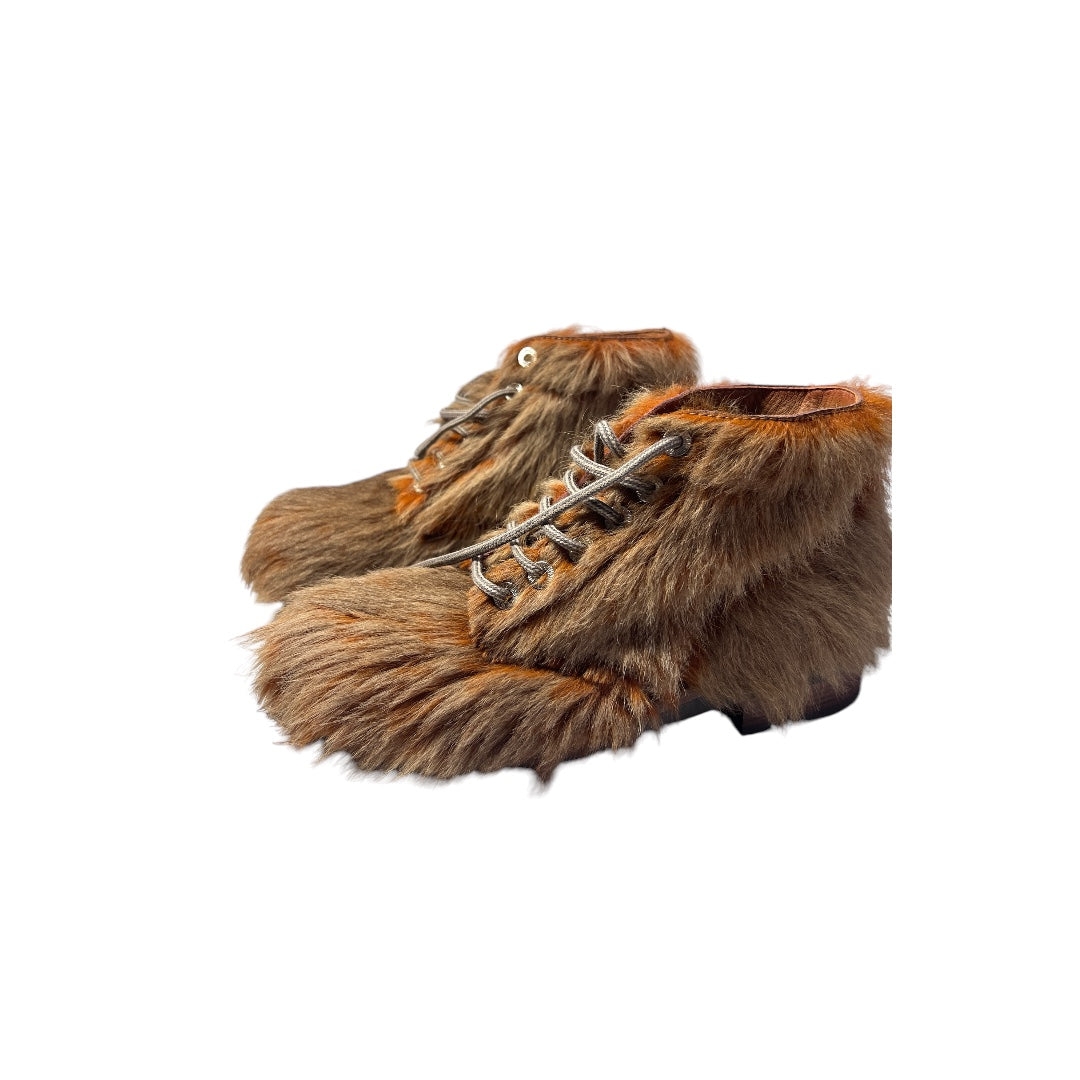 nwot chanel fur boots size 6 5c
