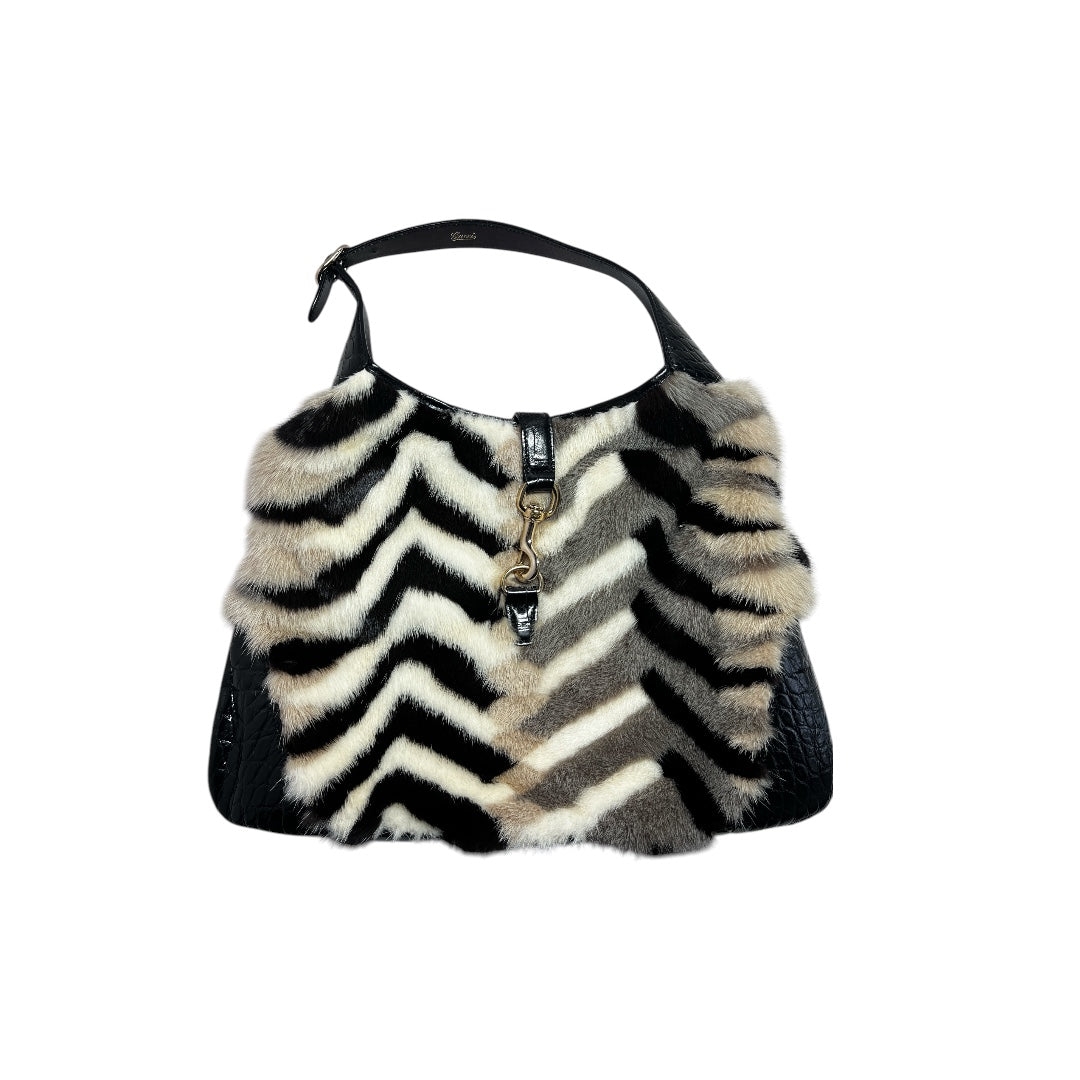 vintage gucci mink crocodile big jackie bag