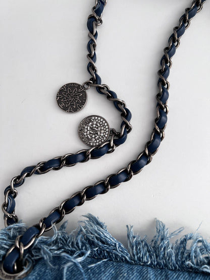 Chanel Paris-Dubai denim flap bag