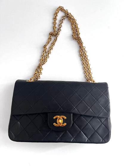 Vintage Chanel small size classic flap with Bijoux chain
