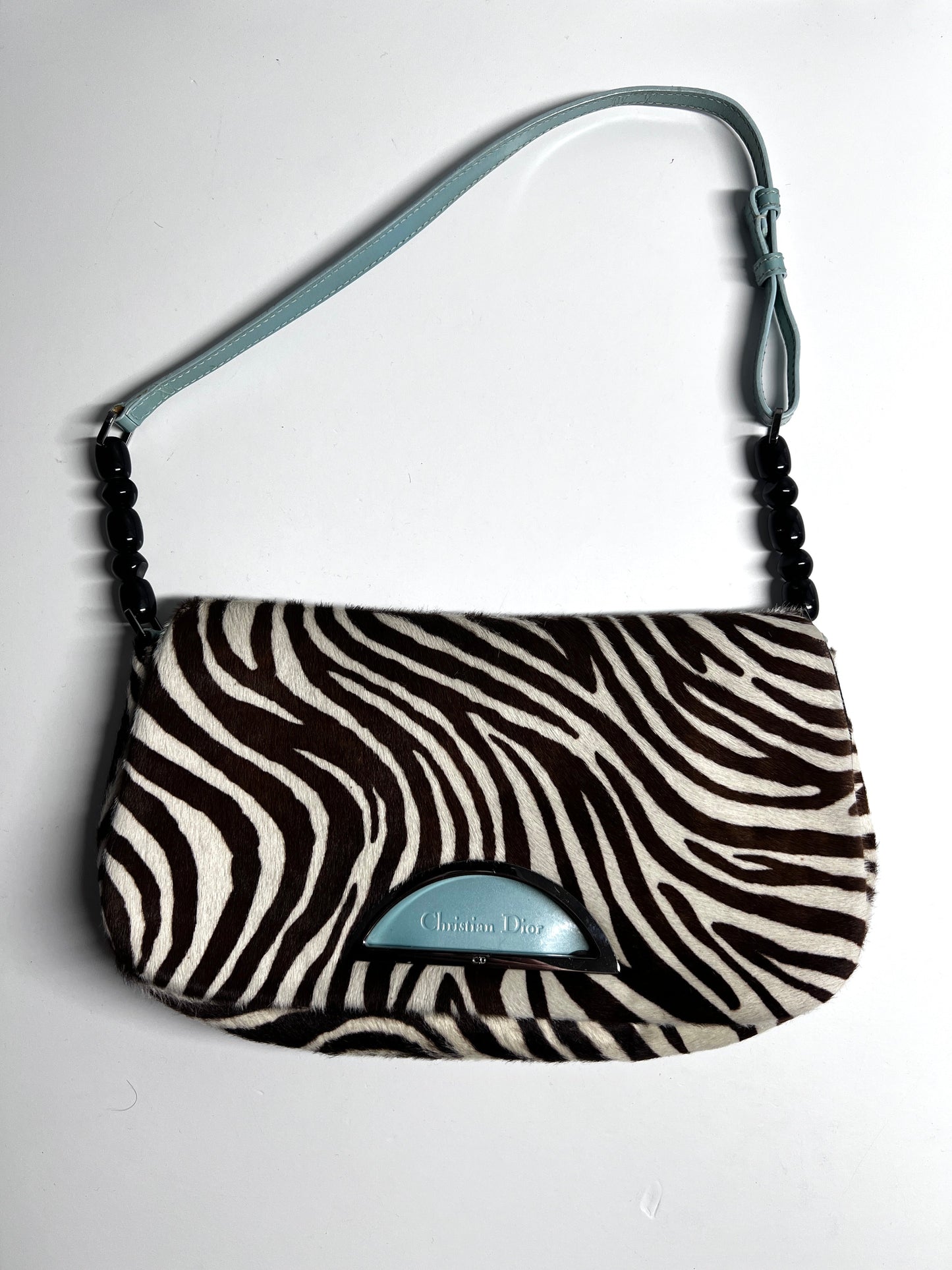 Vintage Dior zebra print pony hair Malice bag