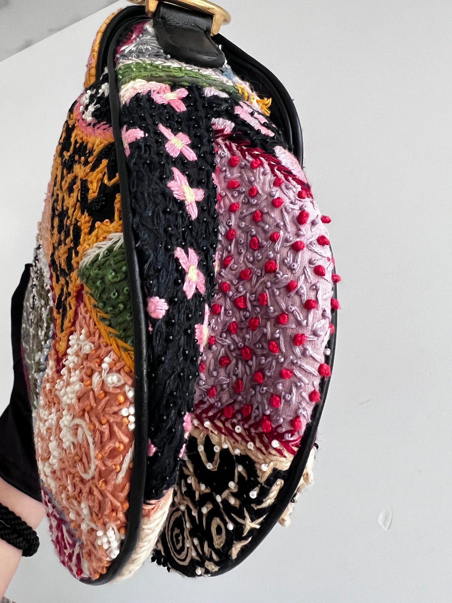 Dior Love& Peace beaded saddle bag from 2018