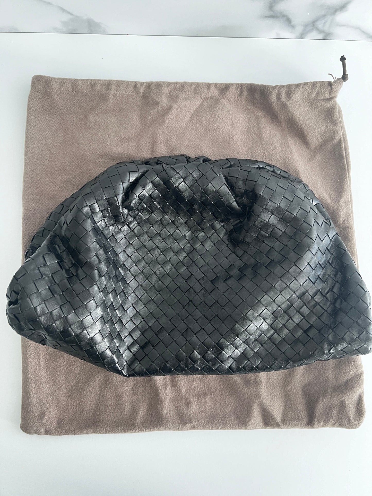Bottega Veneta Black intrecciato pouch