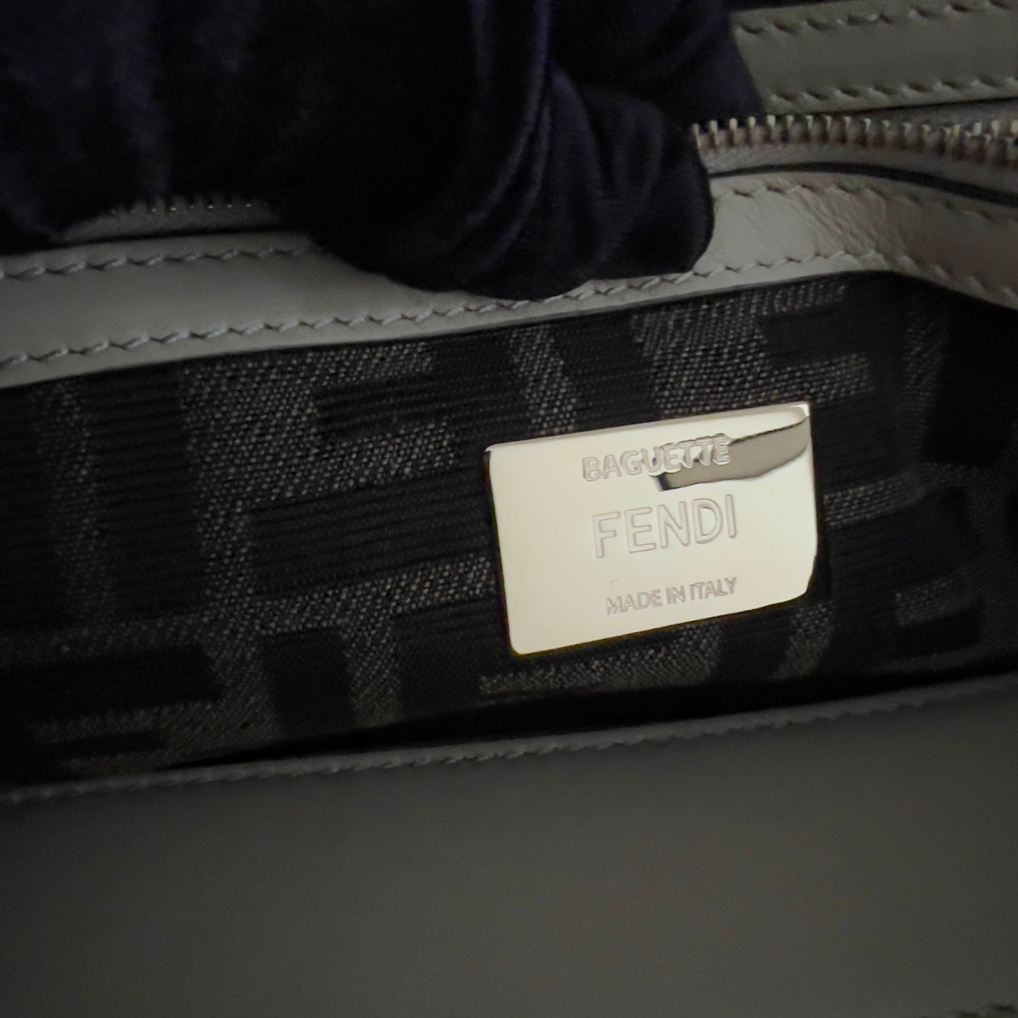 Fendi Raffia & Sequin Baguette