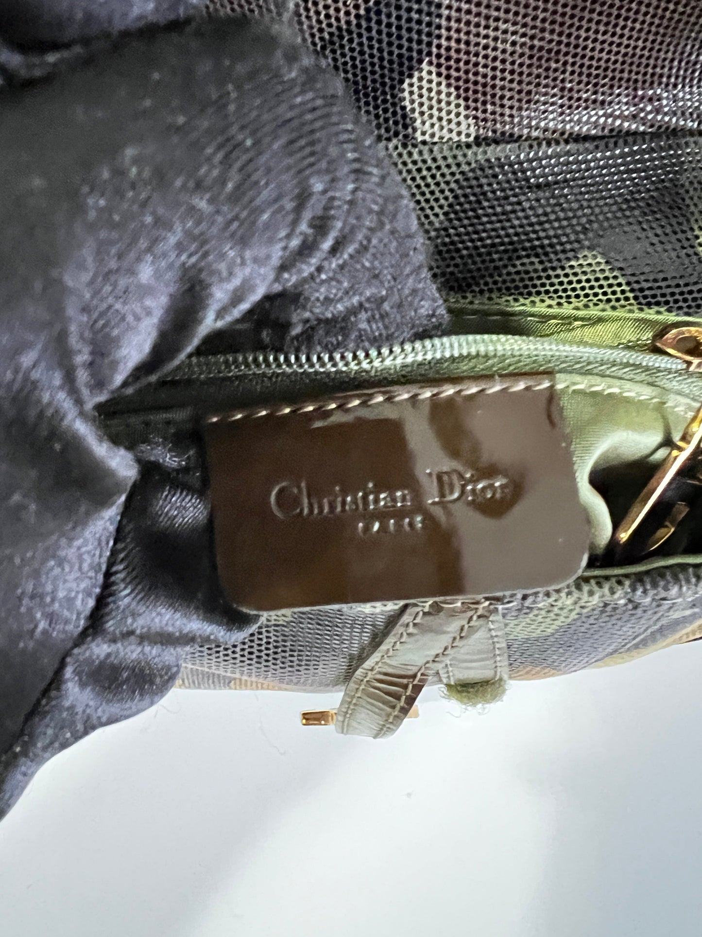 Dior Extremely rare small size camouflage saddle bag