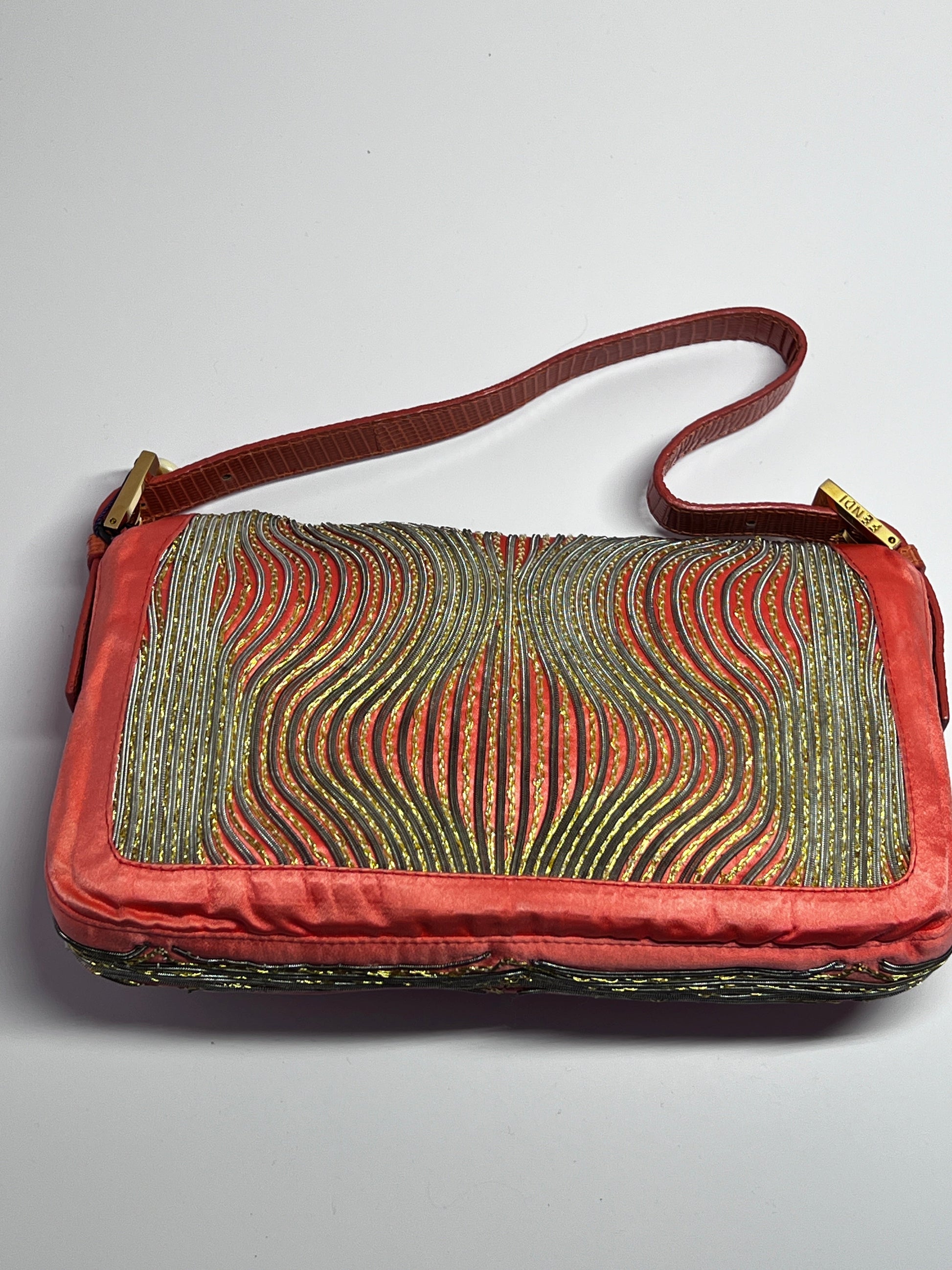Vintage Custom Fendi Baguette - Tropical Insect Embroidery