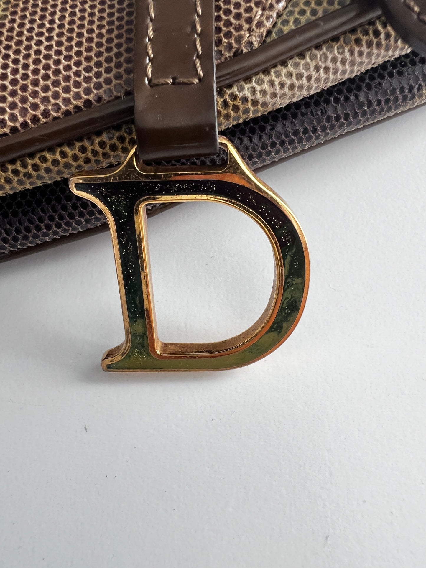 Dior Extremely rare small size camouflage saddle bag