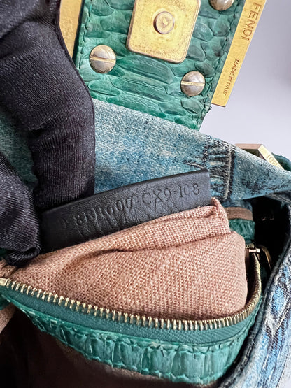 Fendi Limited Edition Denim Baguette