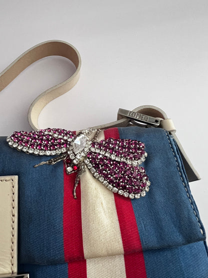 Vintage Fendi insect strip baguette