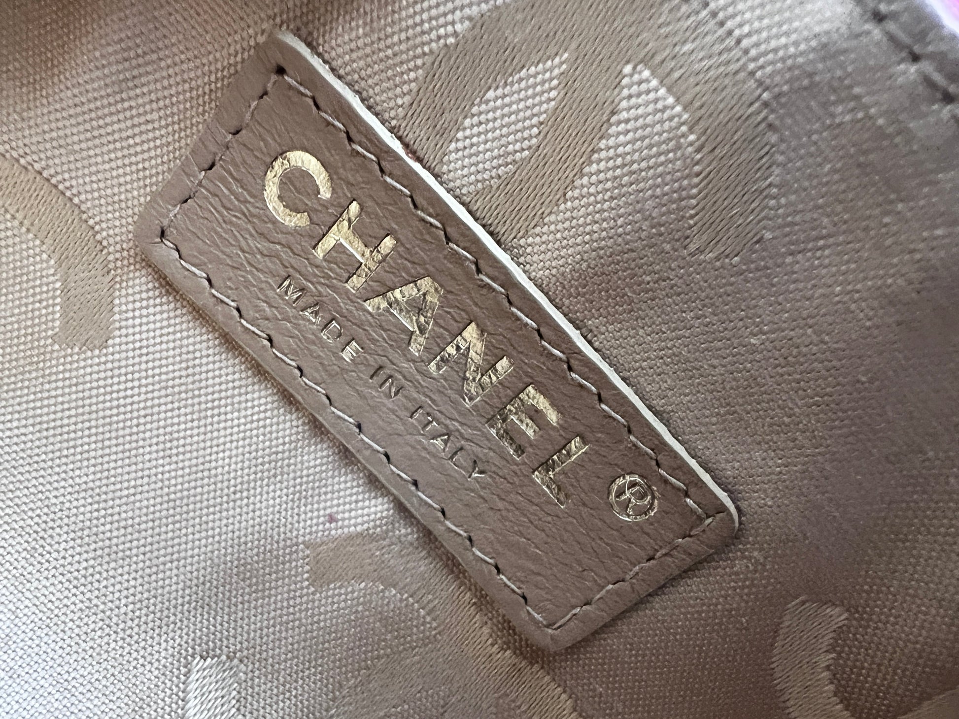 Vintage Chanel pink satin mini bag