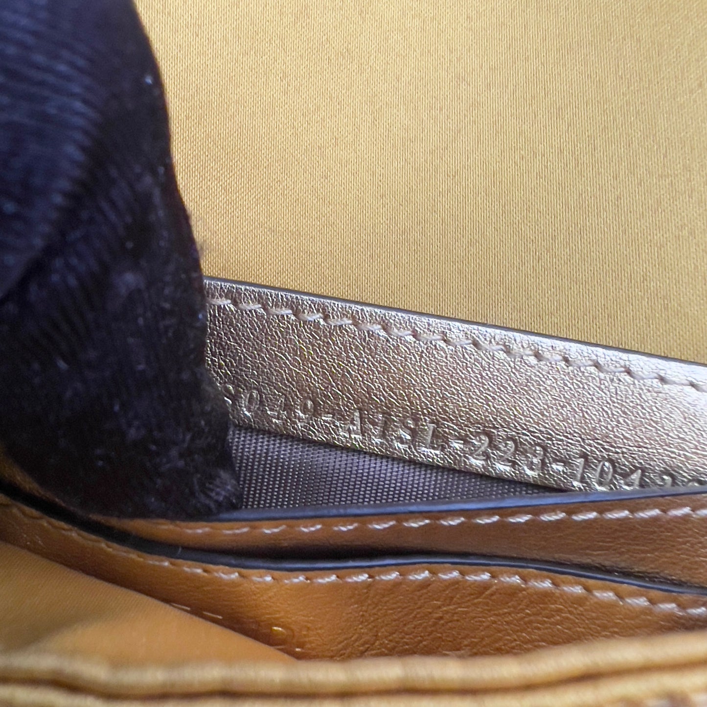 Fendi Mini Gold Sequin Baguette