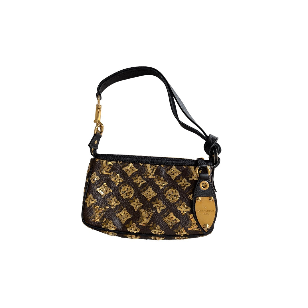 Louis Vuitton monogram eclipse pochette accessories big size