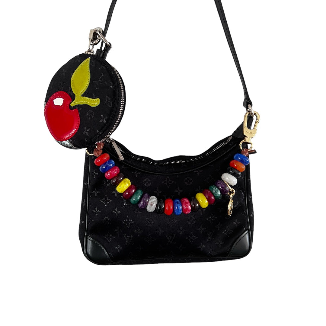 Louis Vuitton Louis Vuitton Monogram satin small Boulogne with coin bag and chain