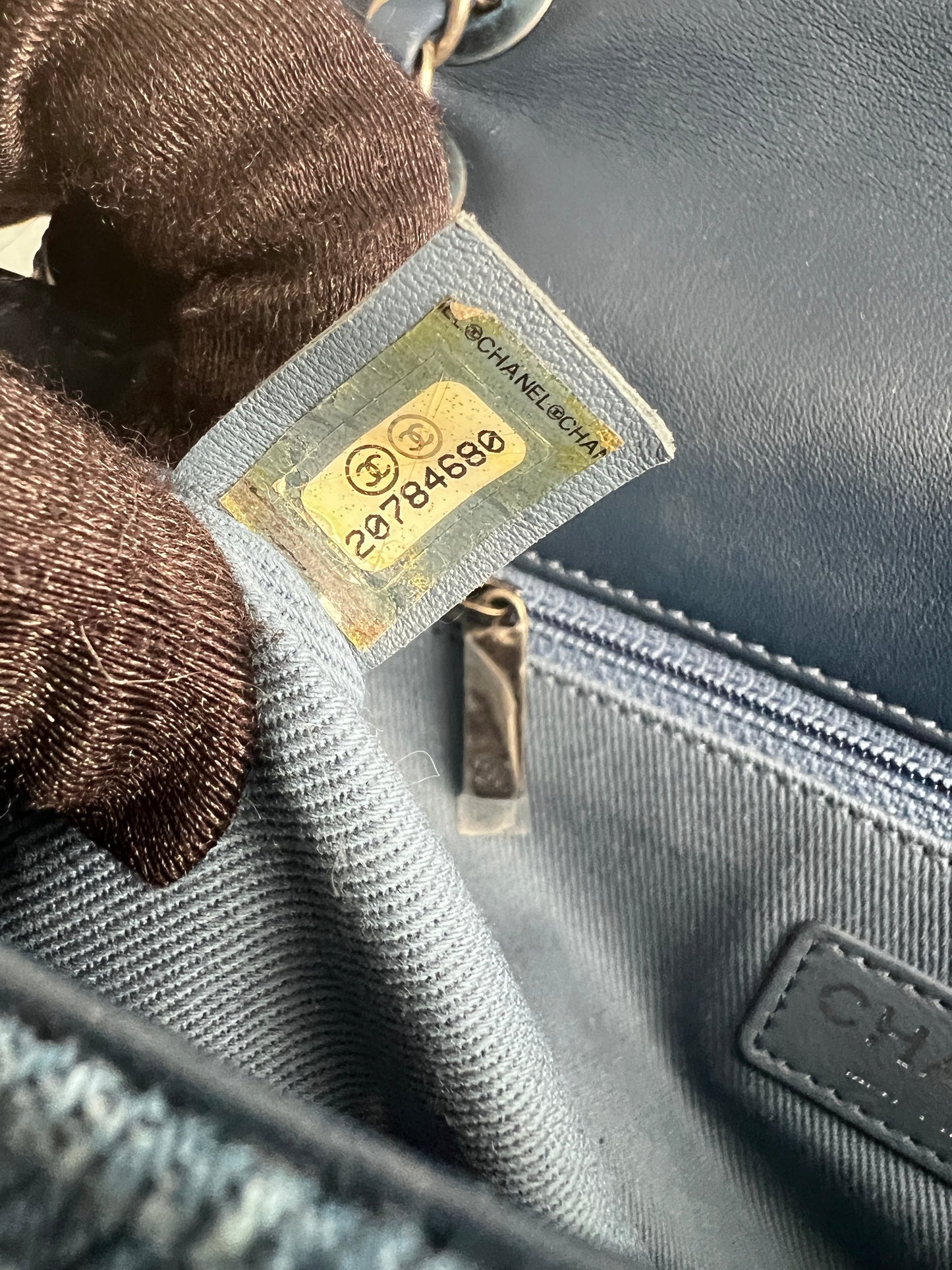 Chanel Paris-Dubai denim flap bag