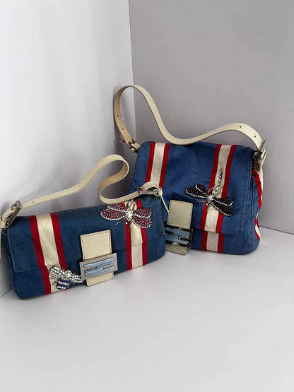 Vintage Fendi insect strip baguette