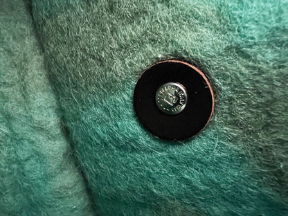 Vintage Fendi Green Felt flower baguette