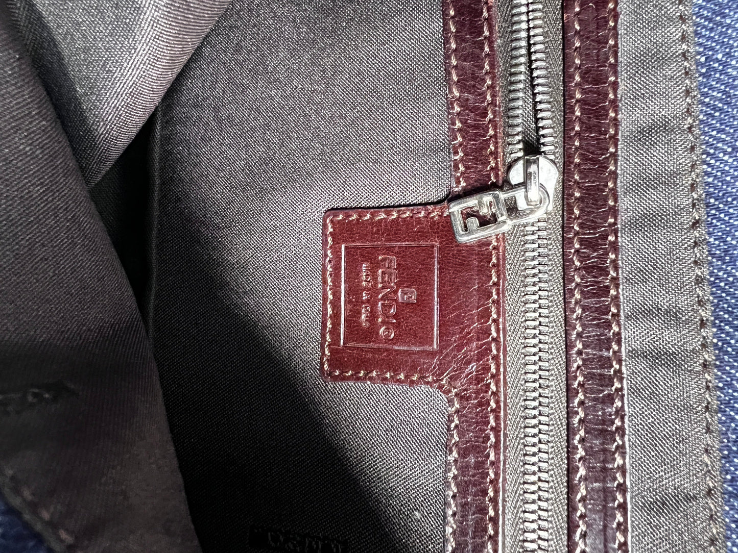Vintage Fendi Denim baguette