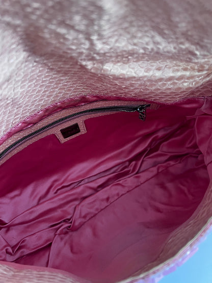 Fendi mamma size pink sequin baguette