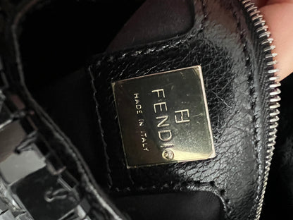 Fendi Black sequin Mamma baguette
