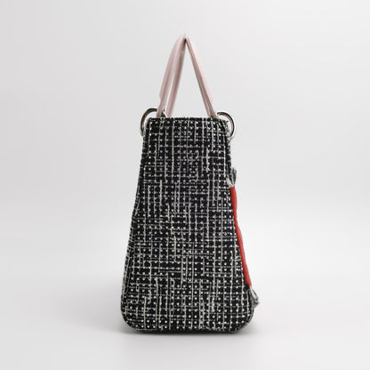 Lady Dior Medium Lambskin Logo