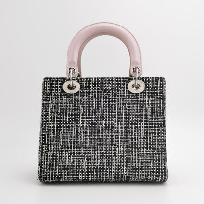 Lady Dior Medium Lambskin Logo