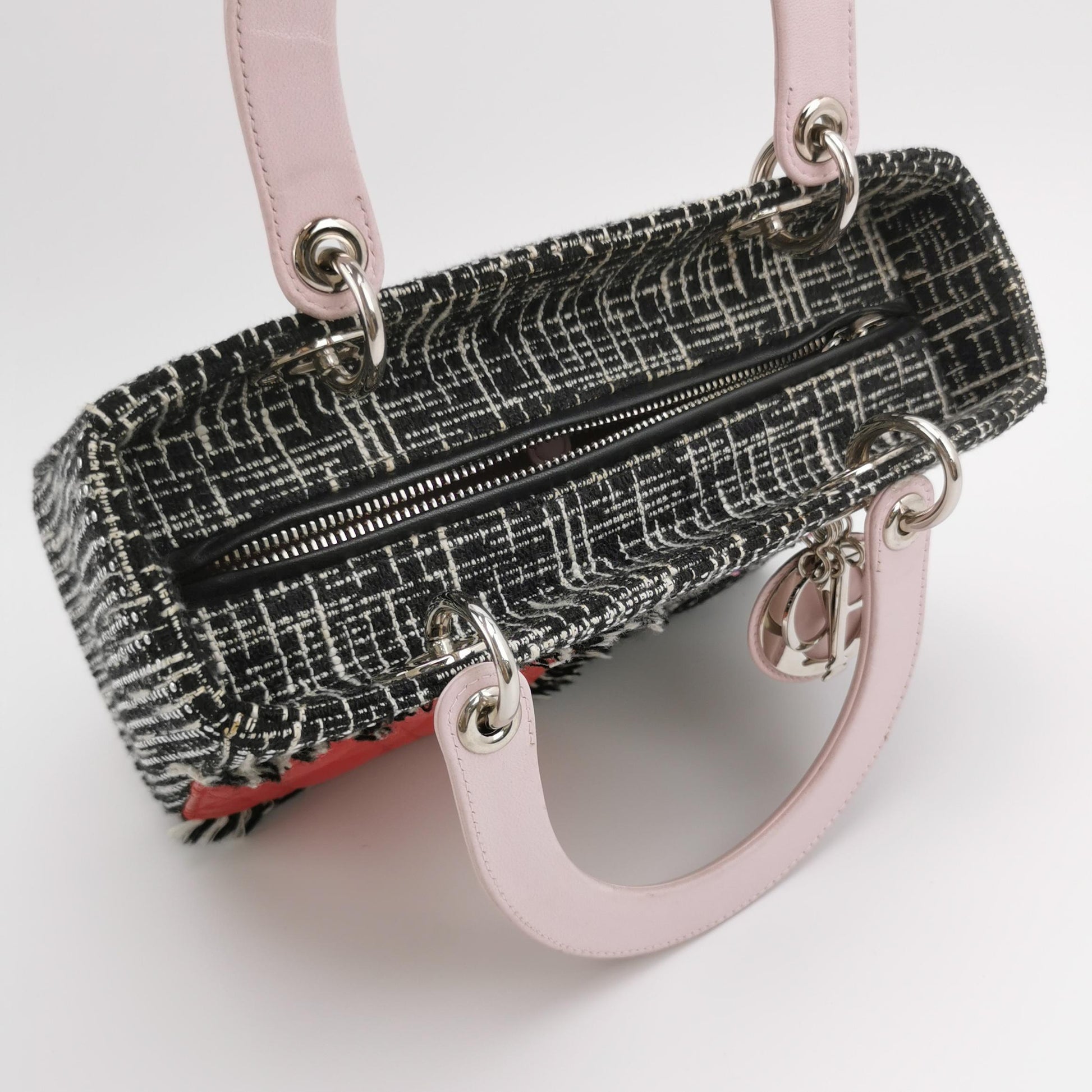 Lady Dior Medium Lambskin Logo