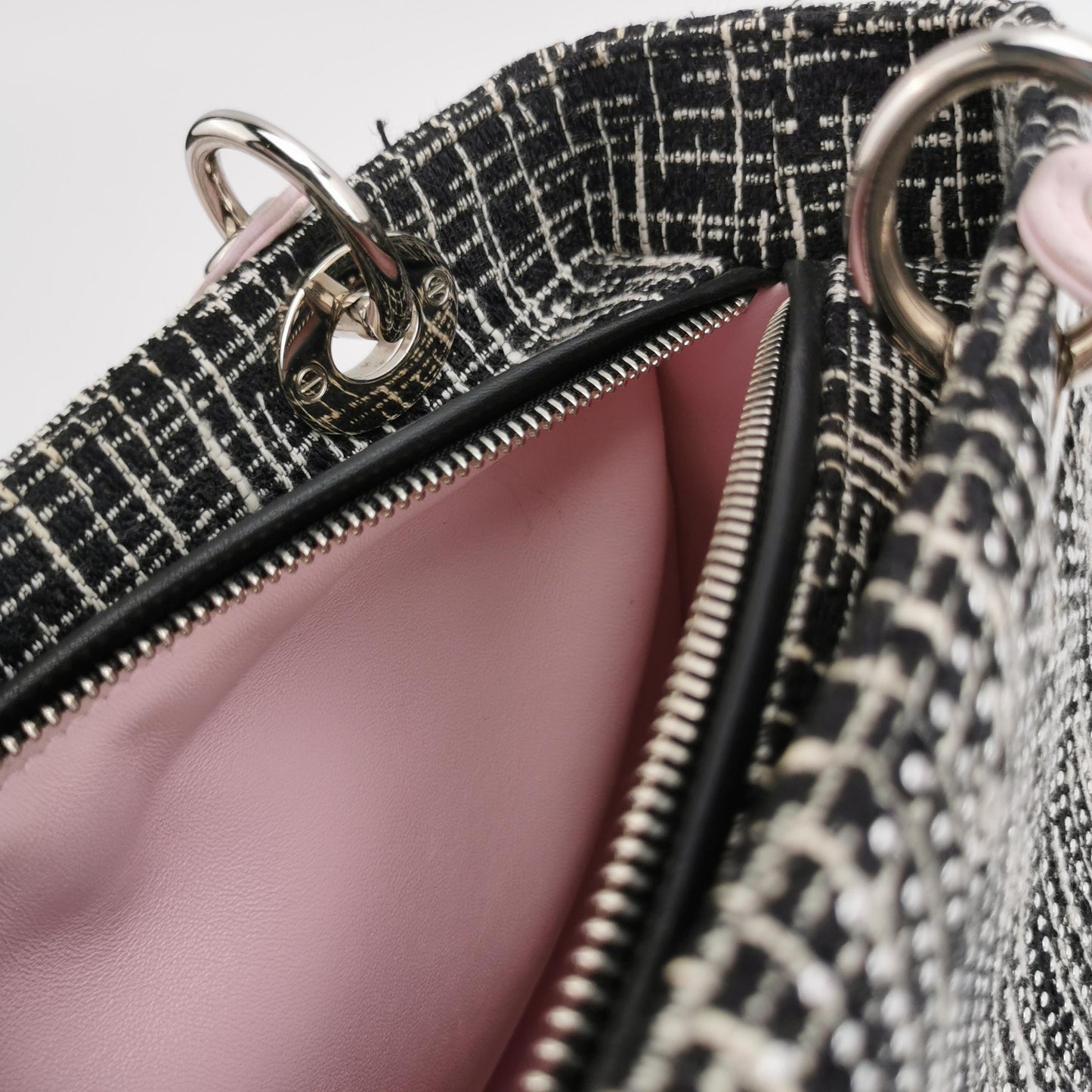 Lady Dior Medium Lambskin Logo