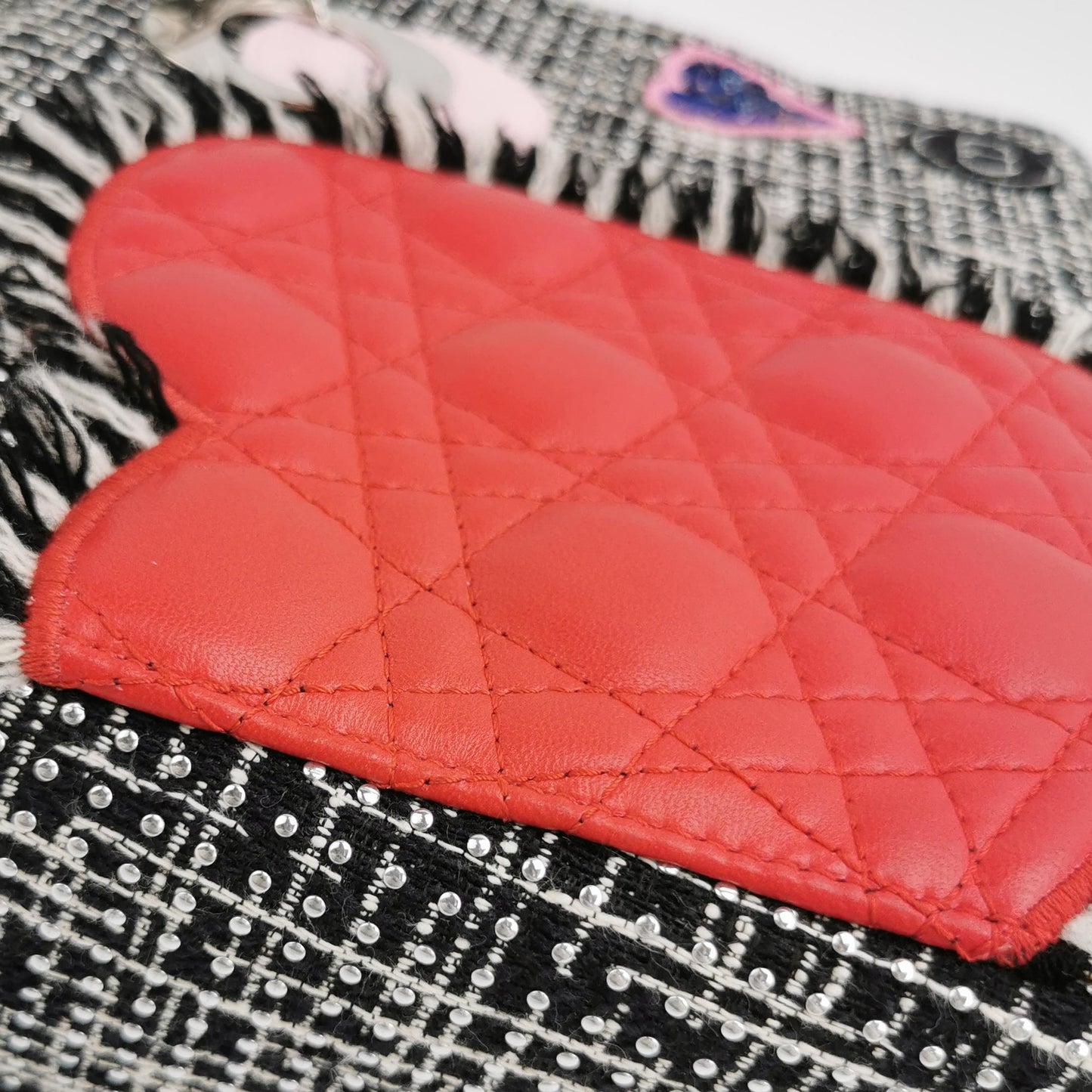 Lady Dior Medium Lambskin Logo