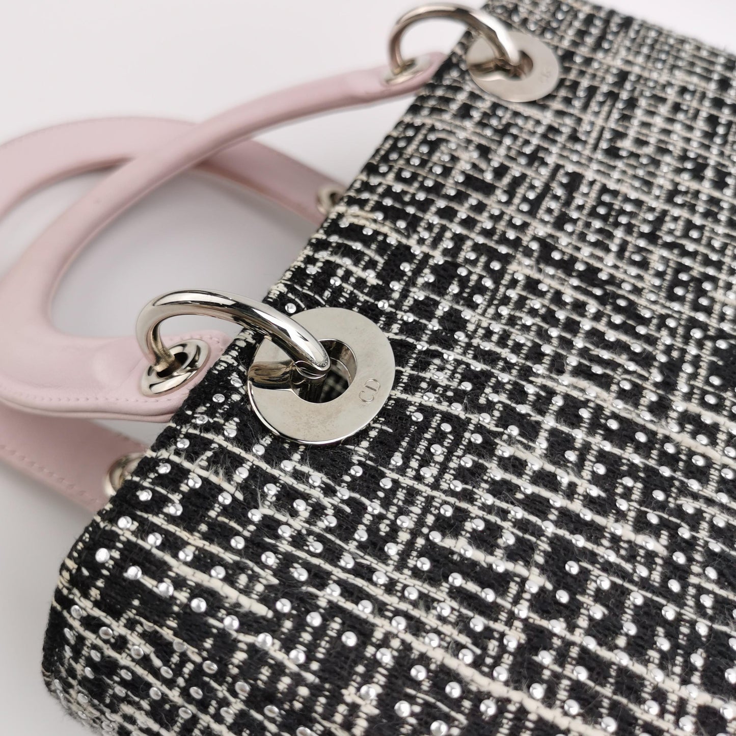 Lady Dior Medium Lambskin Logo