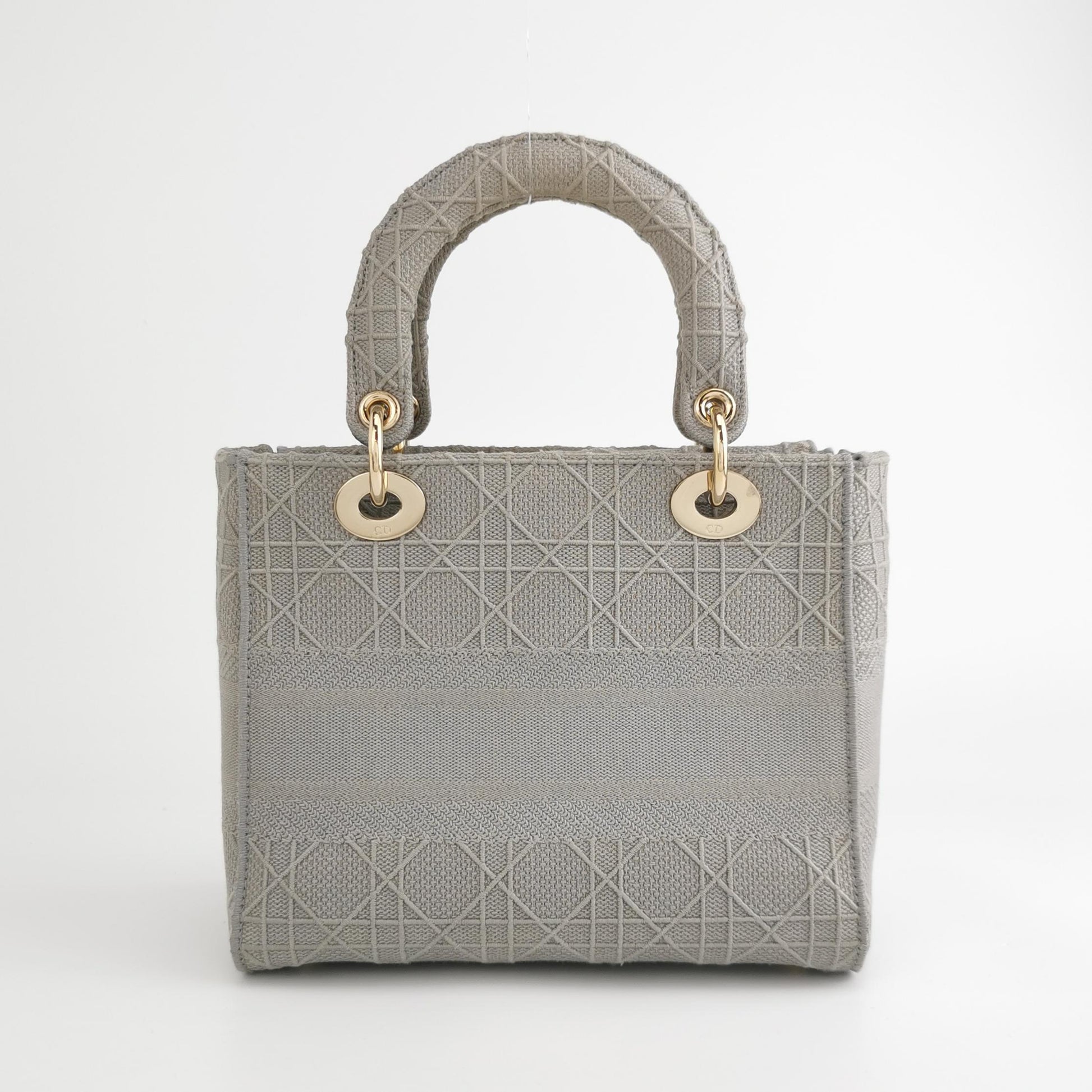 Lady Dior Medium Canvas Logo