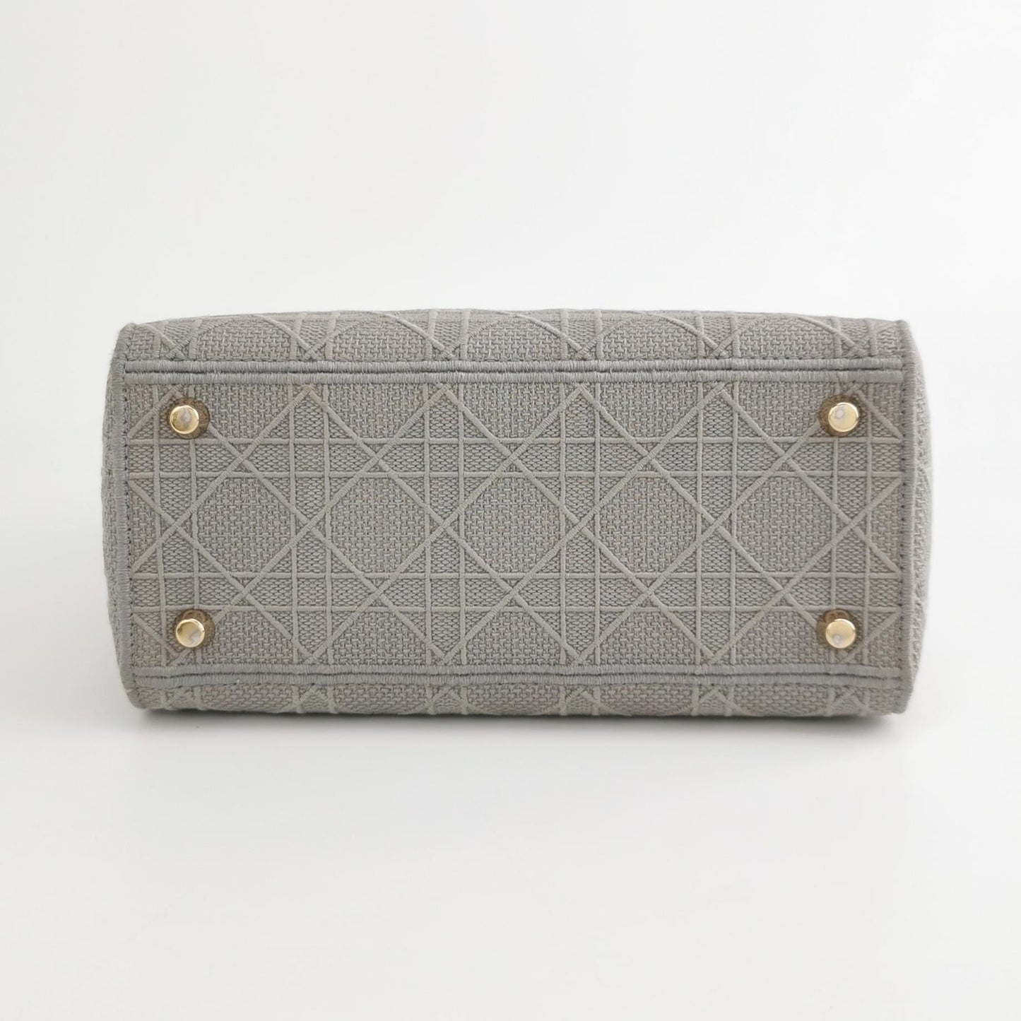 Lady Dior Medium Canvas Logo